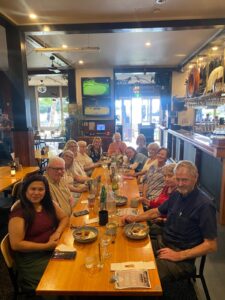 Friends and family travelling together for a private celebration charter