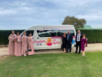 Wedding guest transfer service with local driver Kylie in regional Victoria